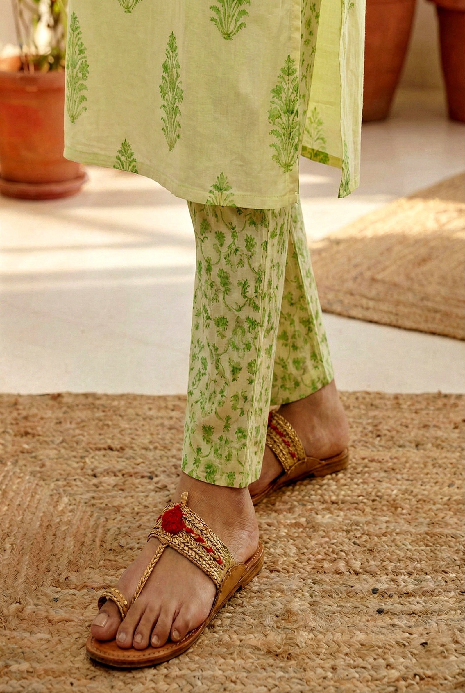 Pista Cotton Thread Embroidery Suit Set - Image 8