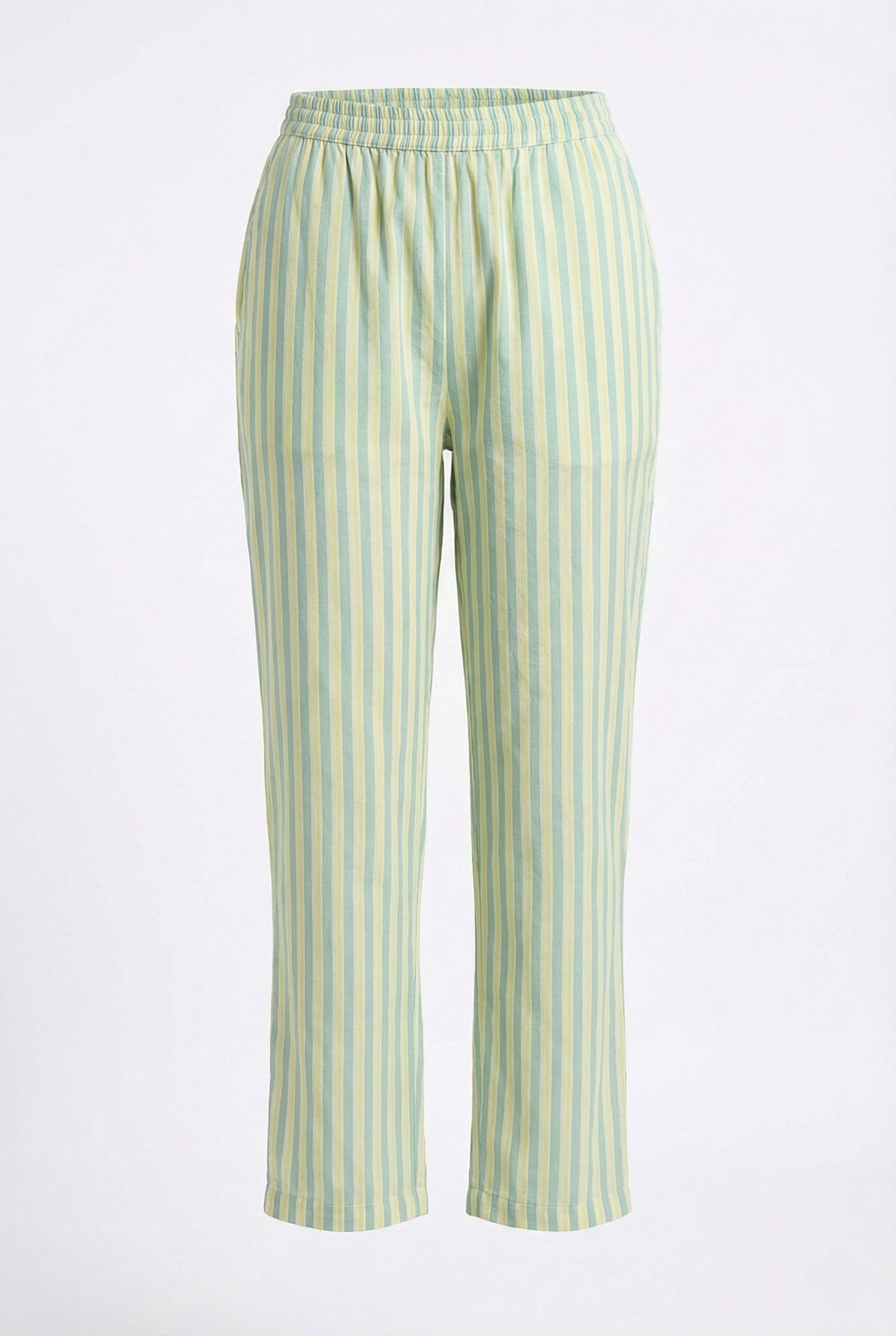 Sky Blue Cotton Floral Hand Embroidery Two Piece Set - Image 6